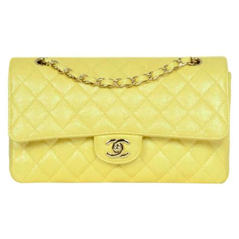 yellow chanel purse|iridescent chanel bags.